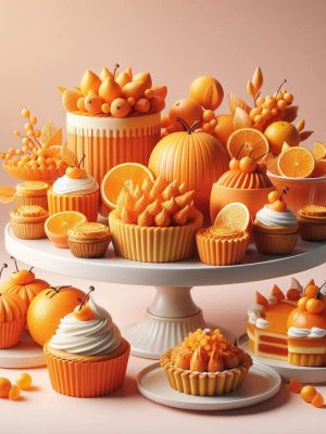 une image de patisserie avec du orange 300_200